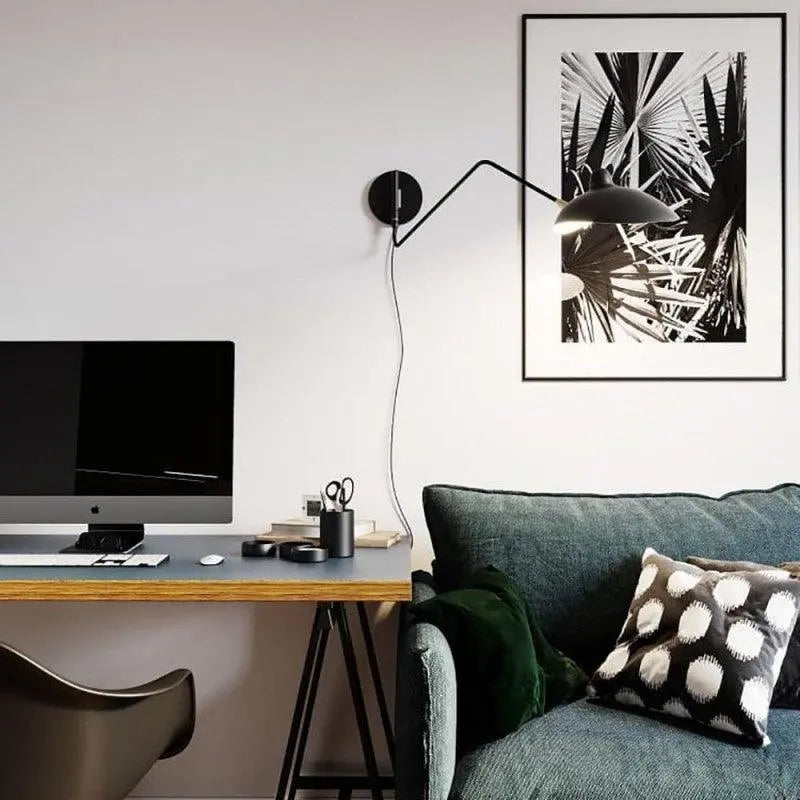 Serge Mouille Plug-in Wall Sconce - Yiarolight