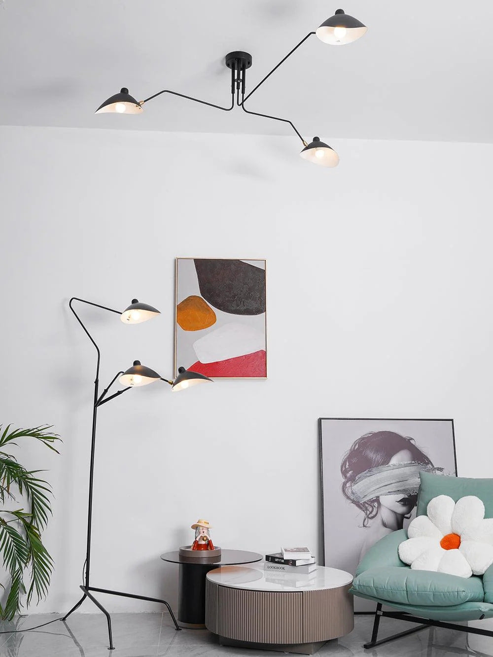 Serge Mouille Ceiling Light - Yiarolight