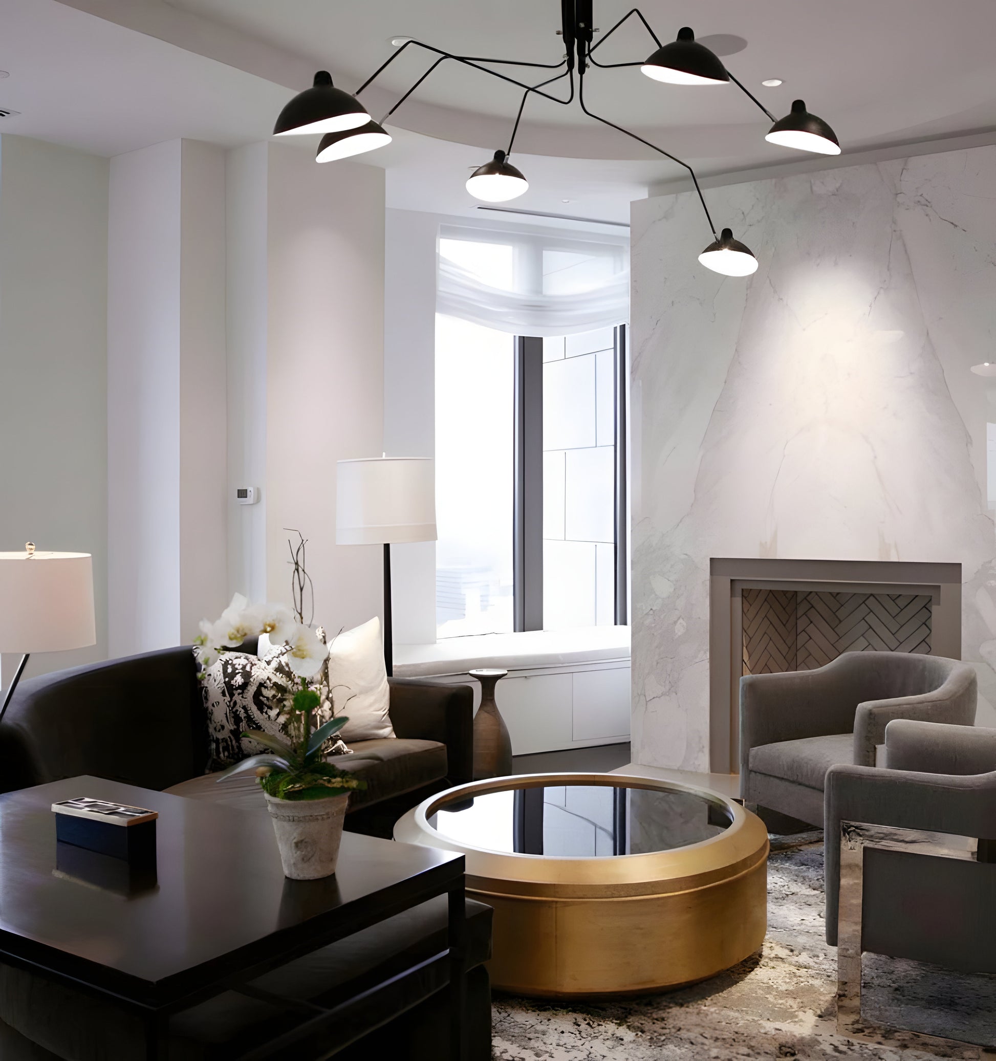 Serge Mouille Ceiling Light - Yiarolight