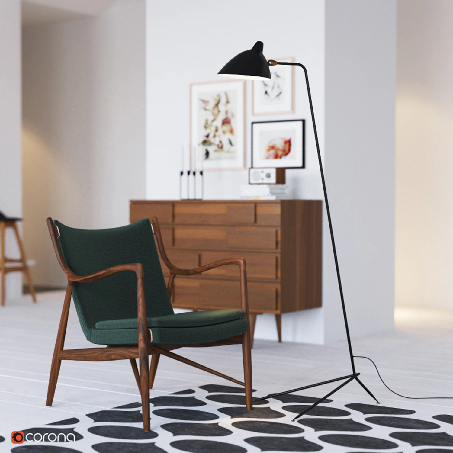 Serge Mouille Floor Lamp - Yiarolight