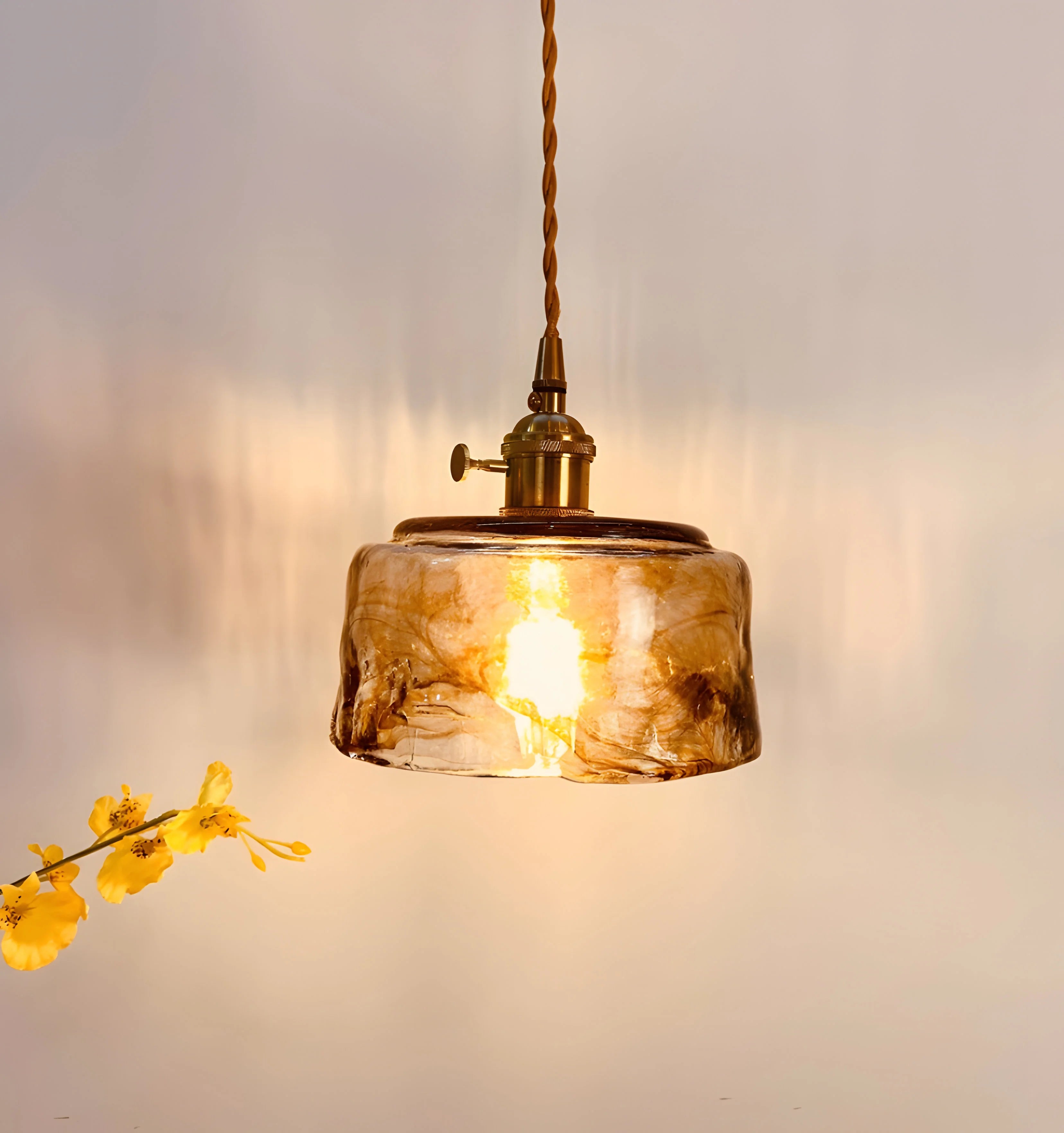 Sergia Glass Pendant Light - Auraolight