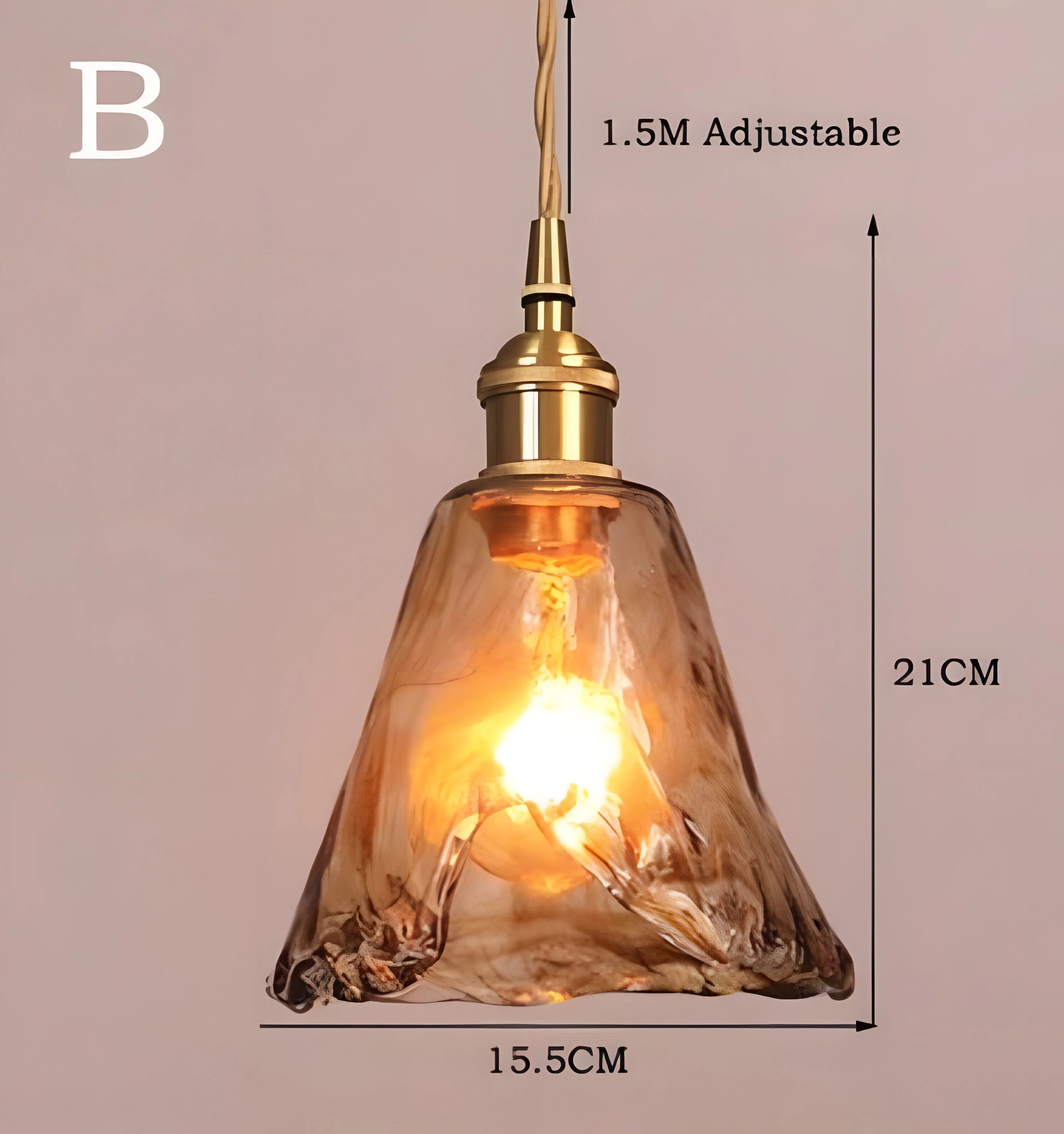 Sergia Glass Pendant Light - Auraolight