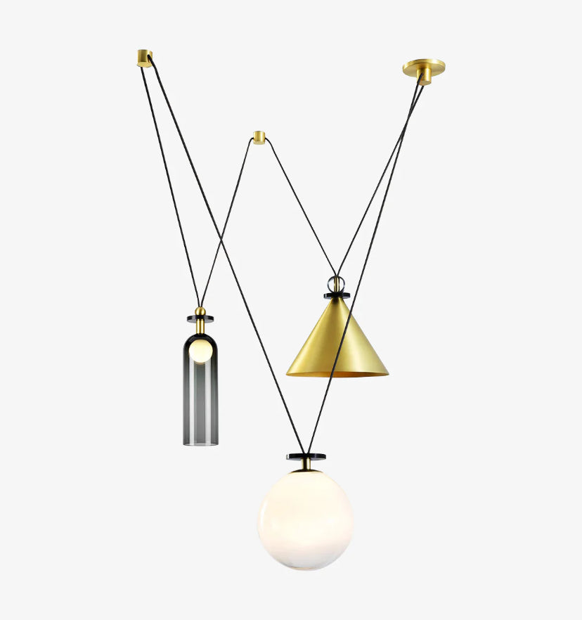 Geometric Shape Art Modern Chandelier - Yiarolight