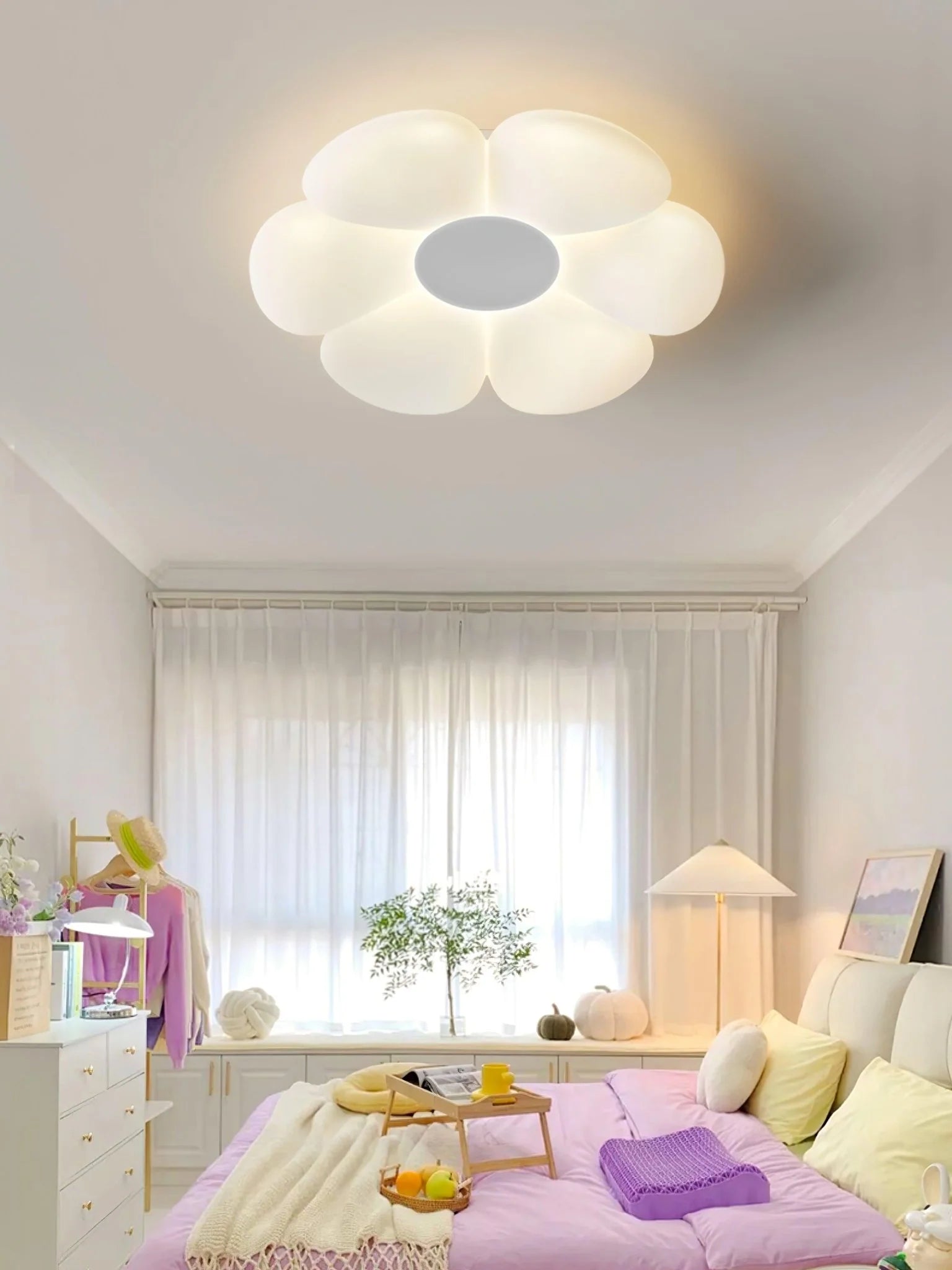 Six-leaf Flower Kids Room Ceiling Lamp - Yiarolight