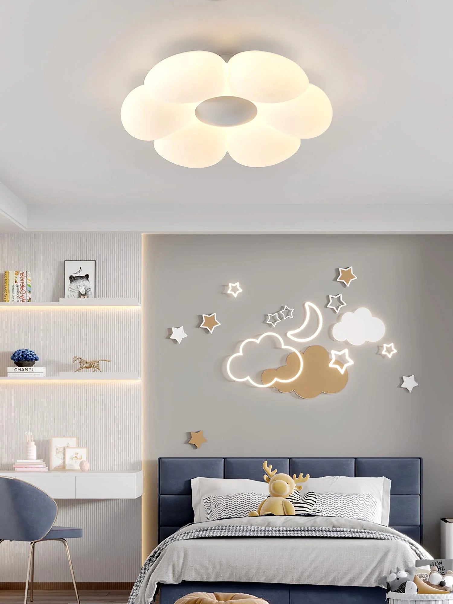 Six-leaf Flower Kids Room Ceiling Lamp - Yiarolight