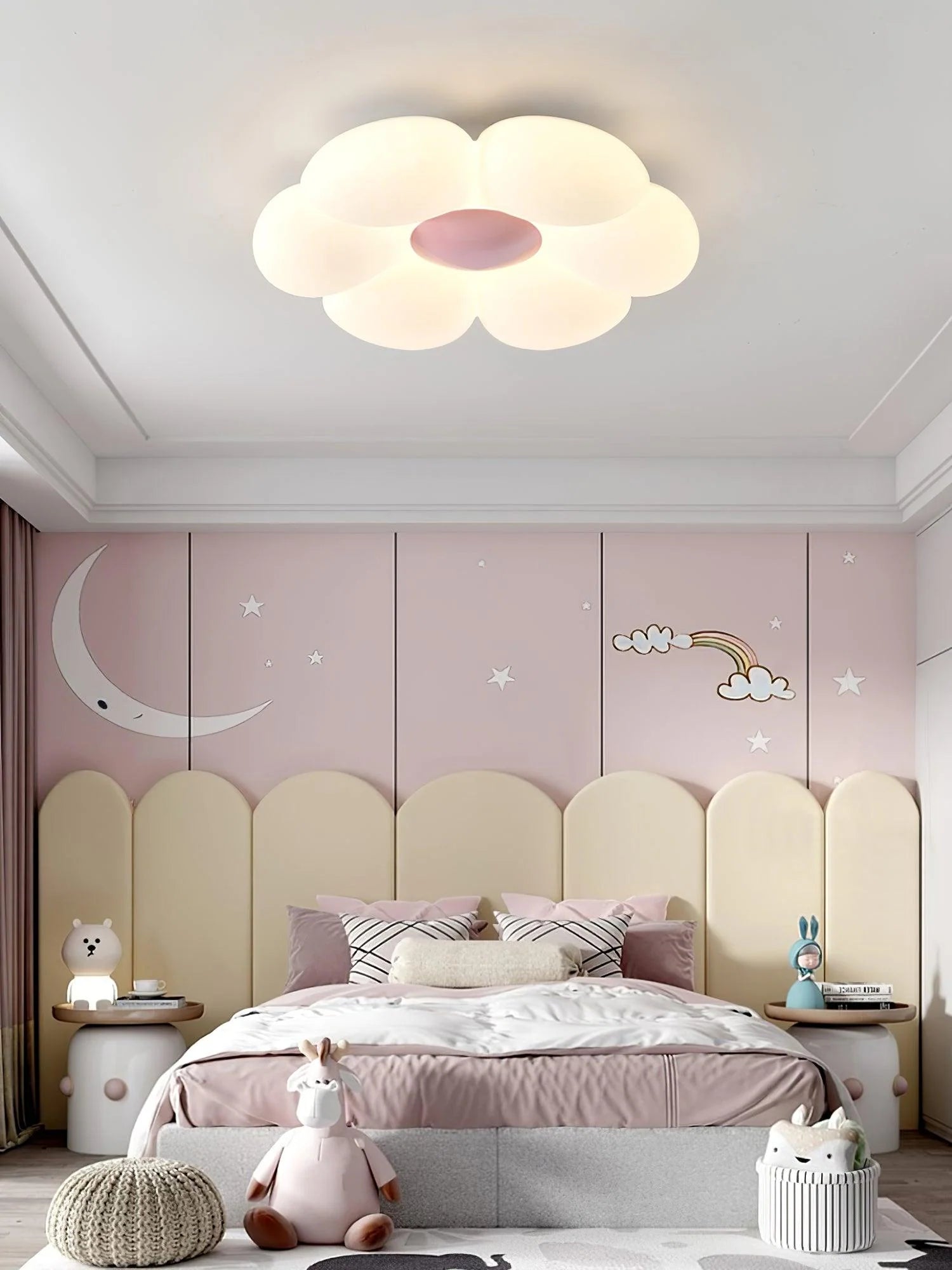 Six-leaf Flower Kids Room Ceiling Lamp - Yiarolight