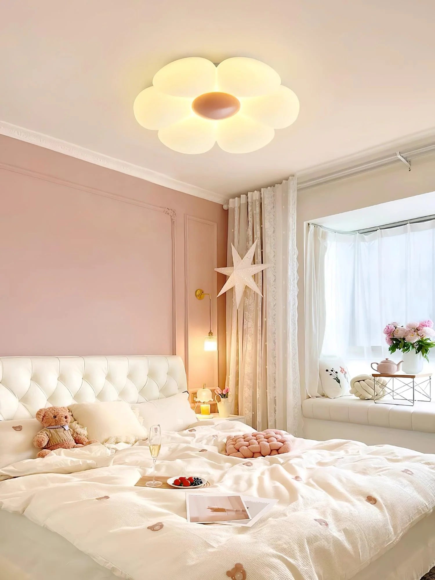 Six-leaf Flower Kids Room Ceiling Lamp - Yiarolight