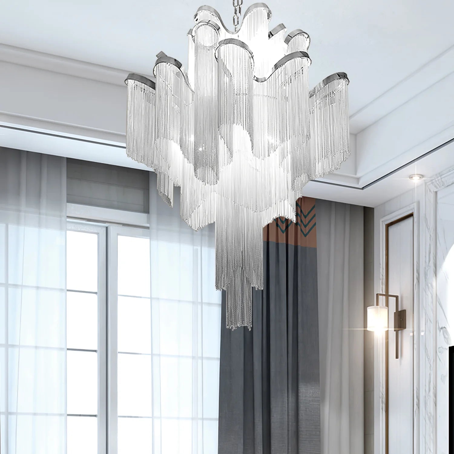 Stream Chain Chandelier - Yiarolight