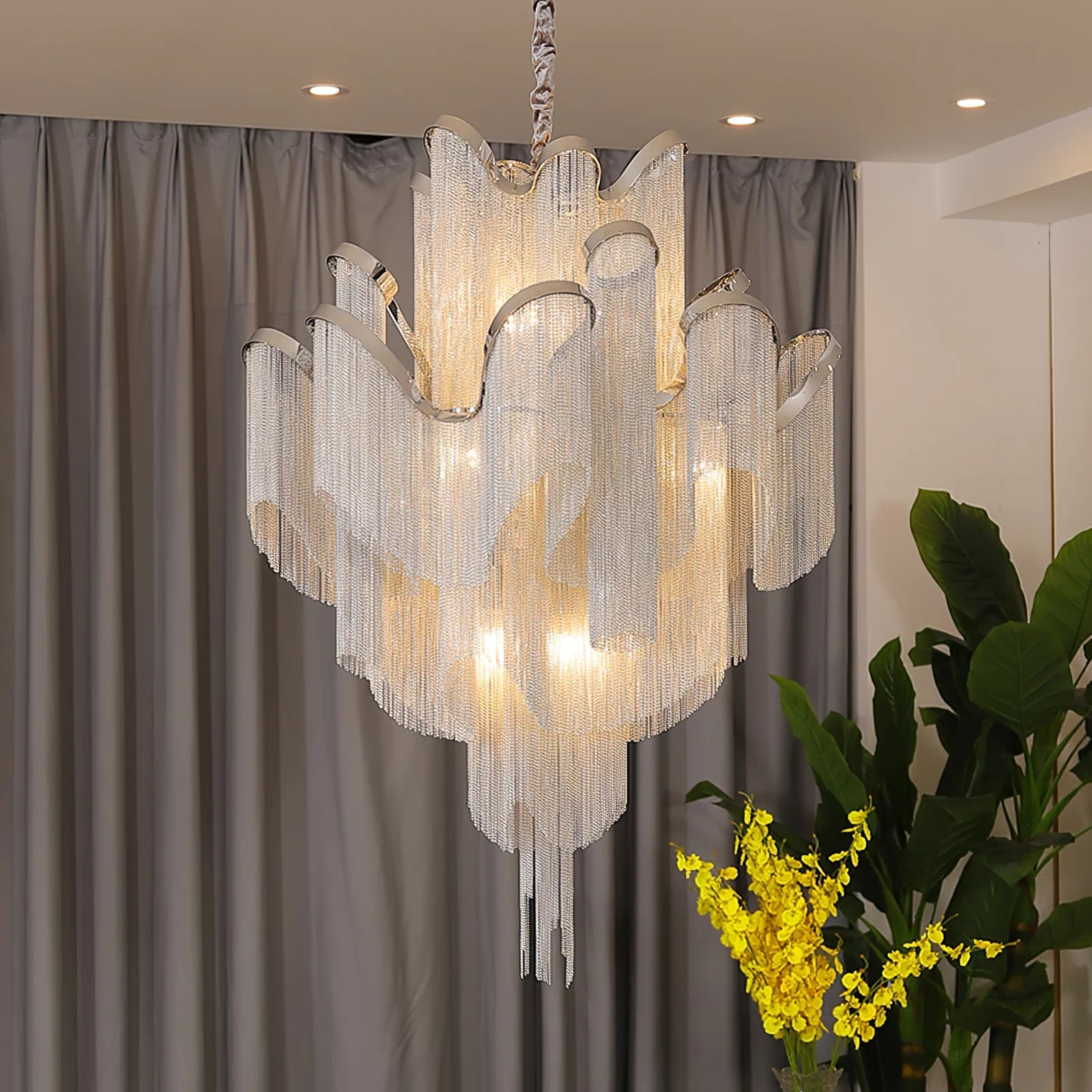 Stream Chain Chandelier - Yiarolight