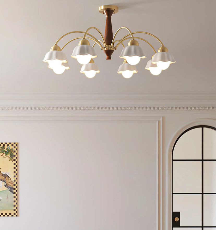 Swedish Modern Gold Chandelier - Yiarolight