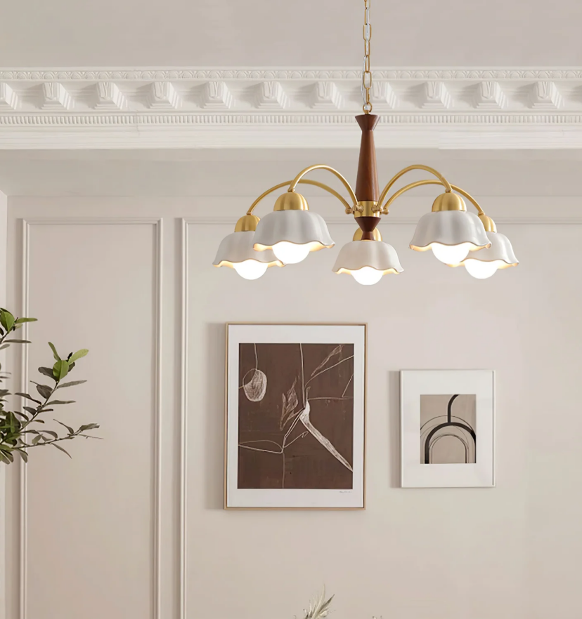 Swedish Modern Gold Chandelier - Yiarolight