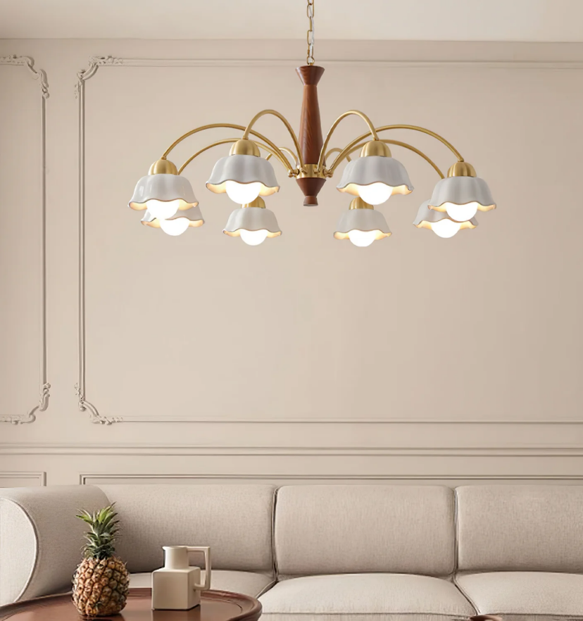 Swedish Modern Gold Chandelier - Yiarolight