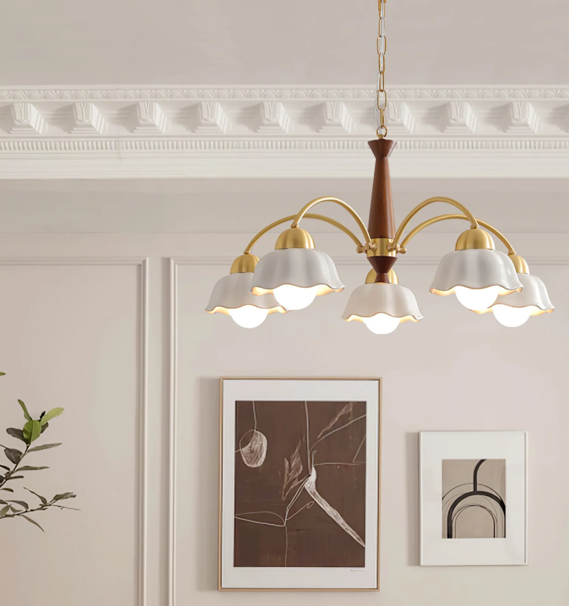 Swedish Modern Gold Chandelier - Yiarolight
