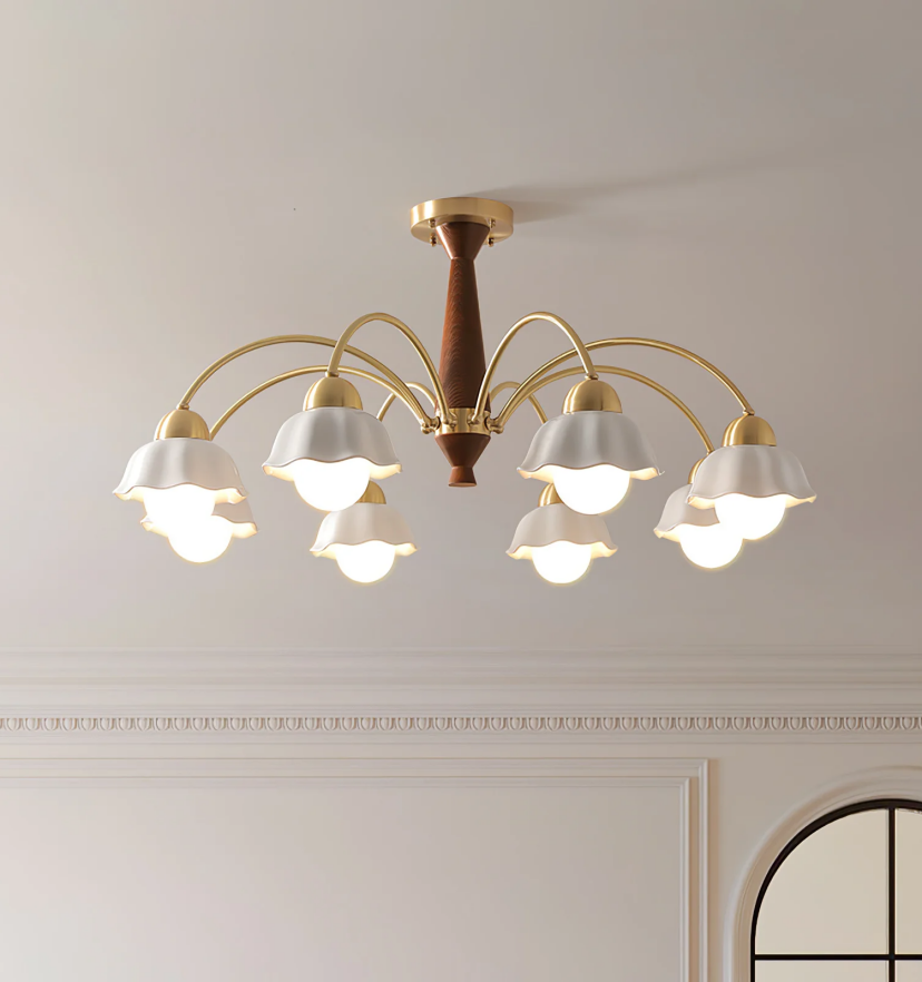 Swedish Modern Gold Chandelier - Yiarolight