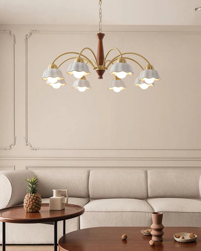 Swedish Modern Gold Chandelier - Yiarolight