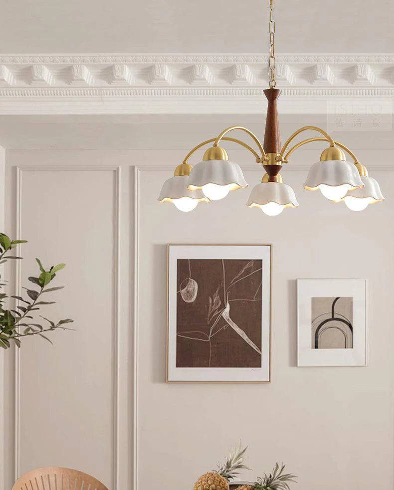 Swedish Modern Gold Chandelier - Yiarolight