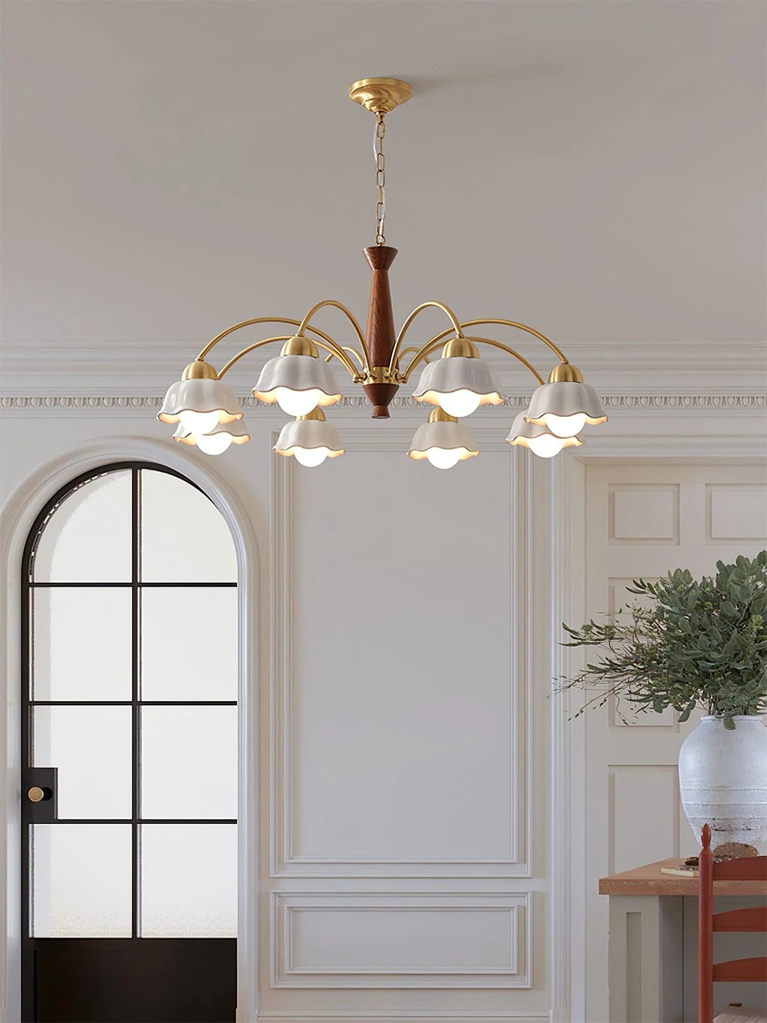 Swedish Modern Gold Chandelier - Yiarolight