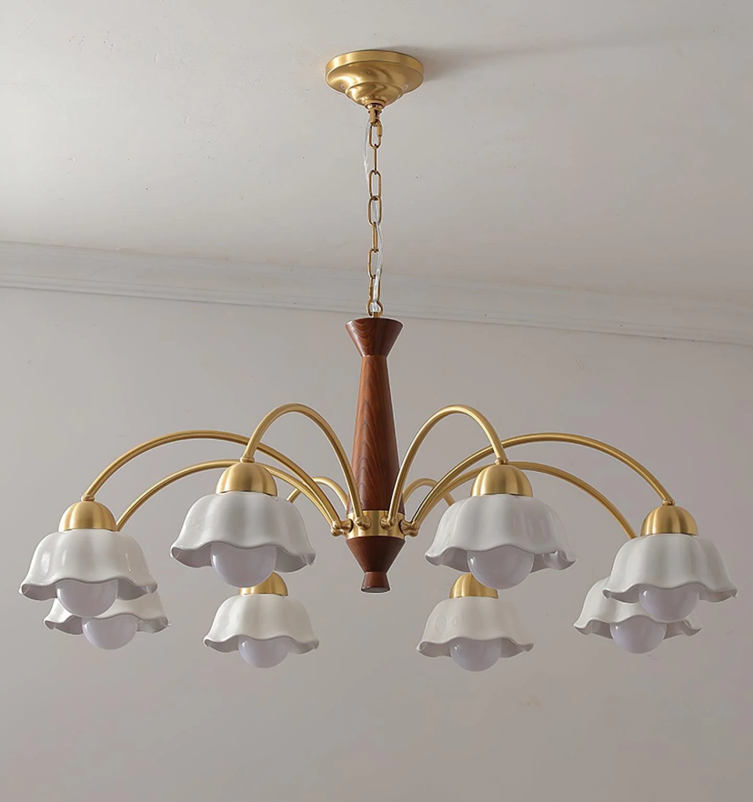 Swedish Modern Gold Chandelier - Yiarolight