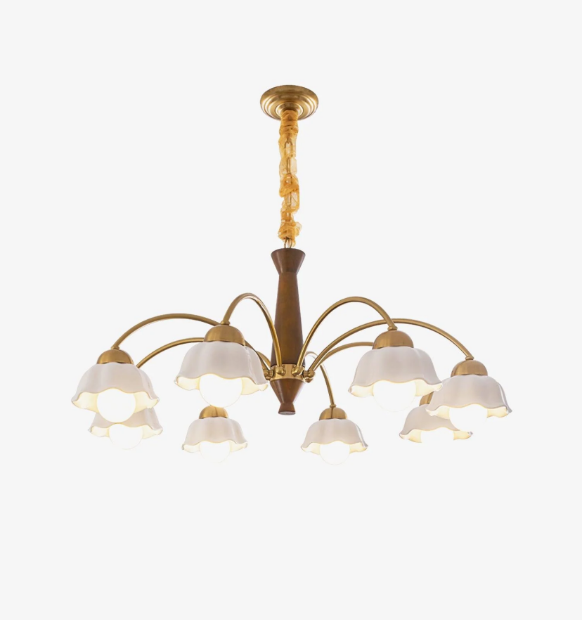 Swedish Modern Gold Chandelier - Yiarolight
