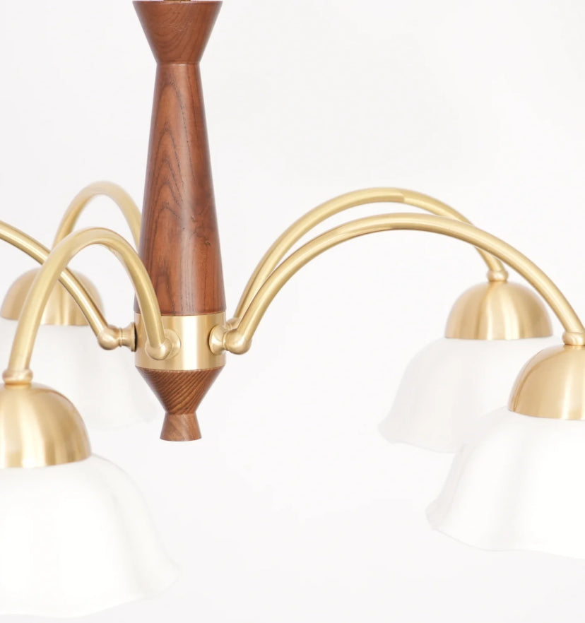 Swedish Modern Gold Chandelier - Yiarolight