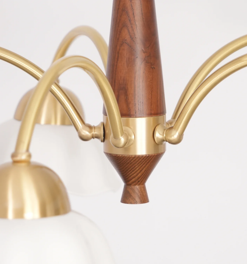 Swedish Modern Gold Chandelier - Yiarolight