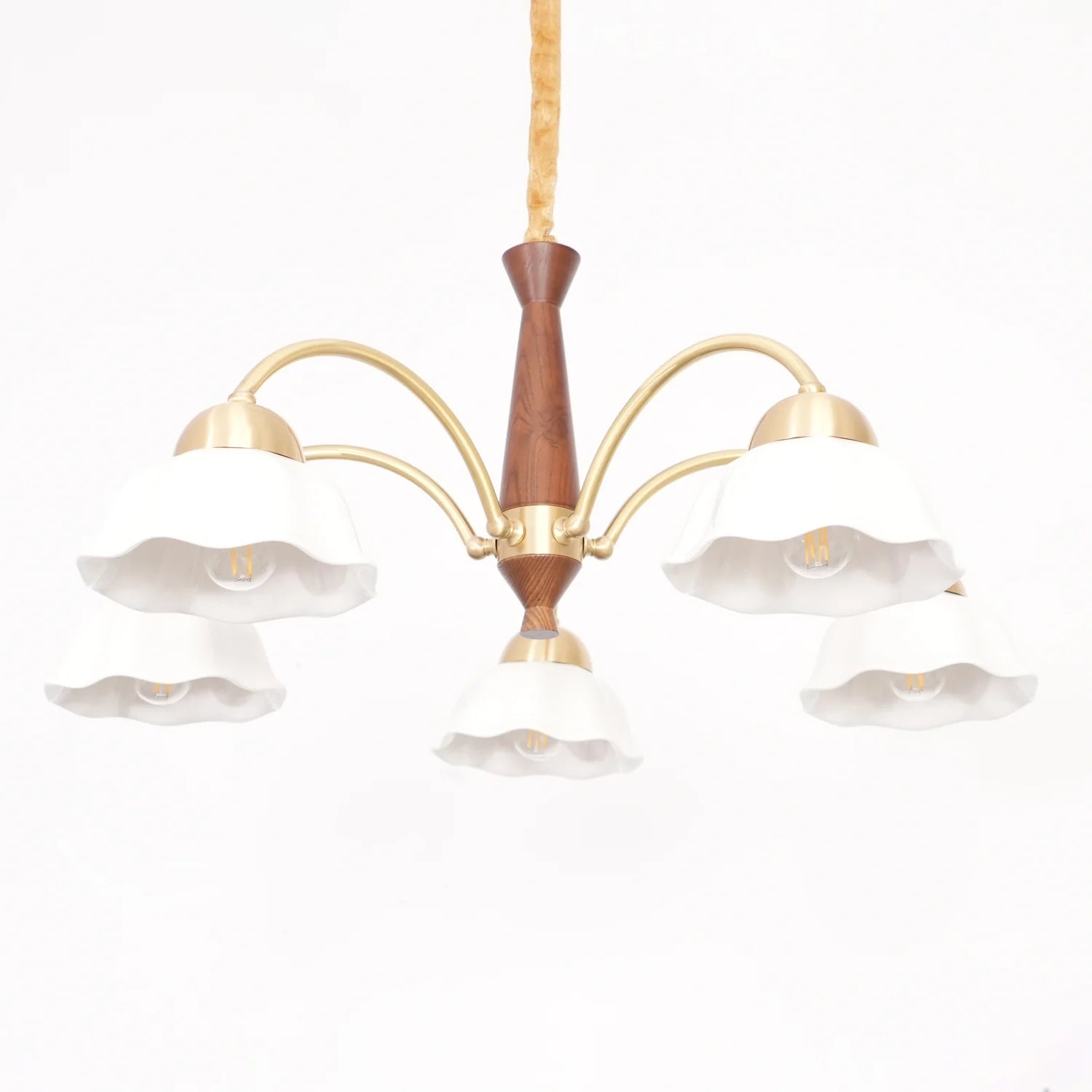 Swedish Modern Gold Chandelier - Yiarolight