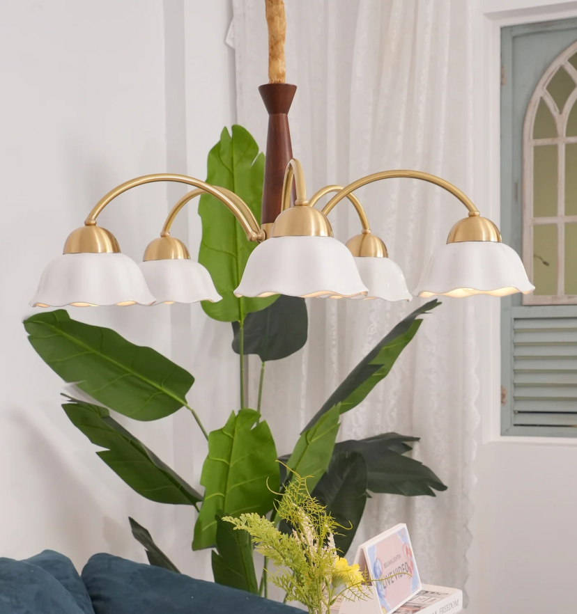 Swedish Modern Gold Chandelier - Yiarolight