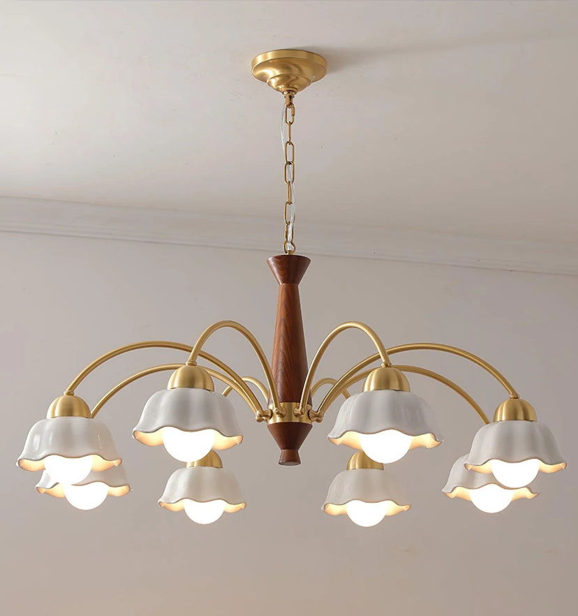 Swedish Modern Gold Chandelier - Yiarolight