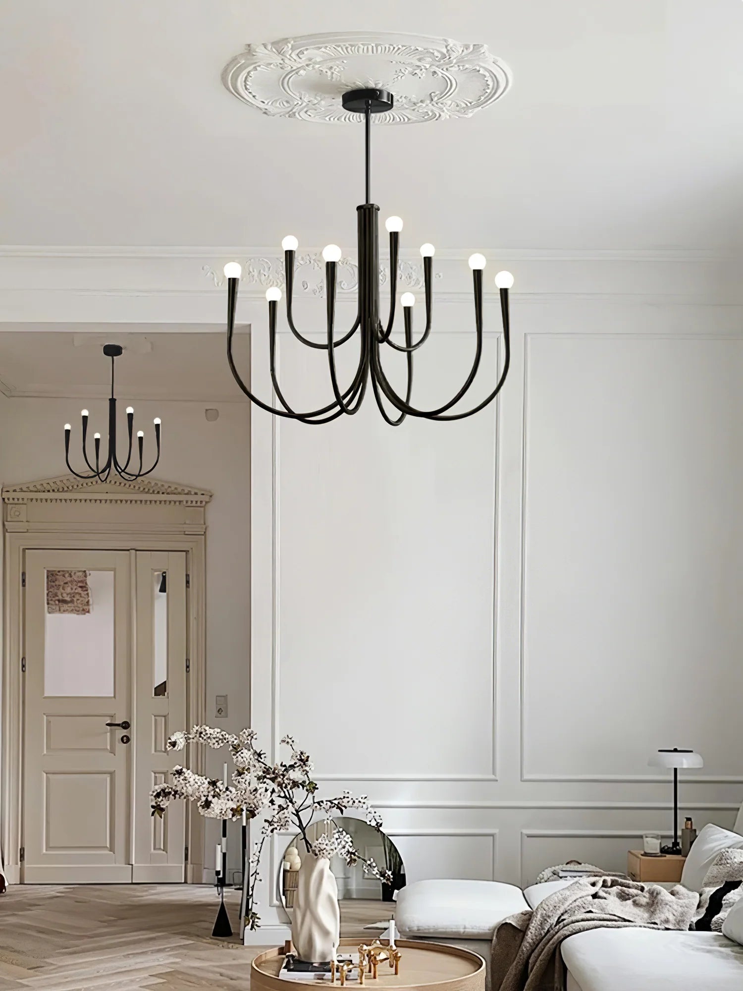 Swoop Arm Chandelier - Yiarolight