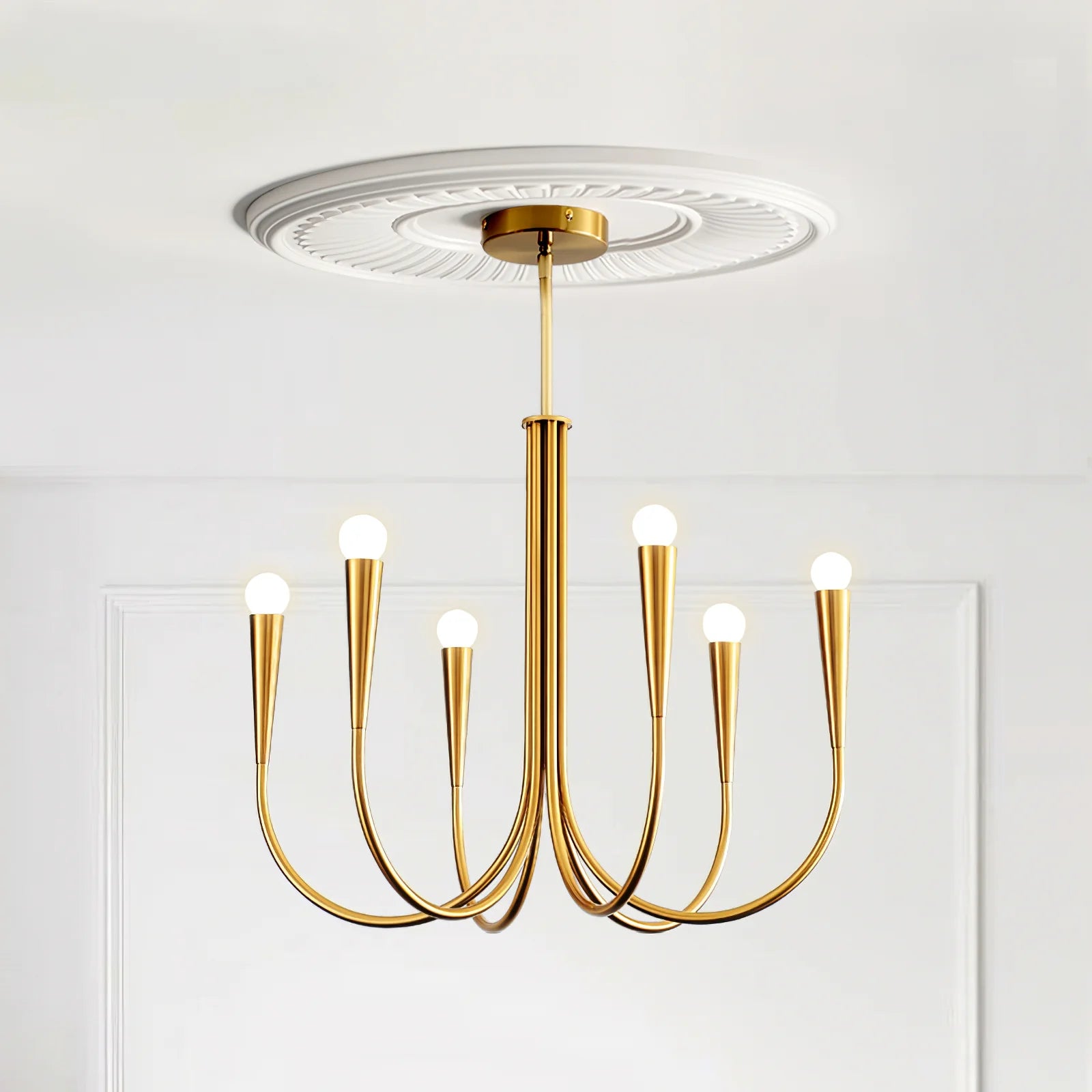Swoop Arm Chandelier - Yiarolight