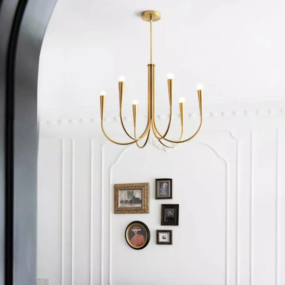 Swoop Arm Chandelier - Yiarolight