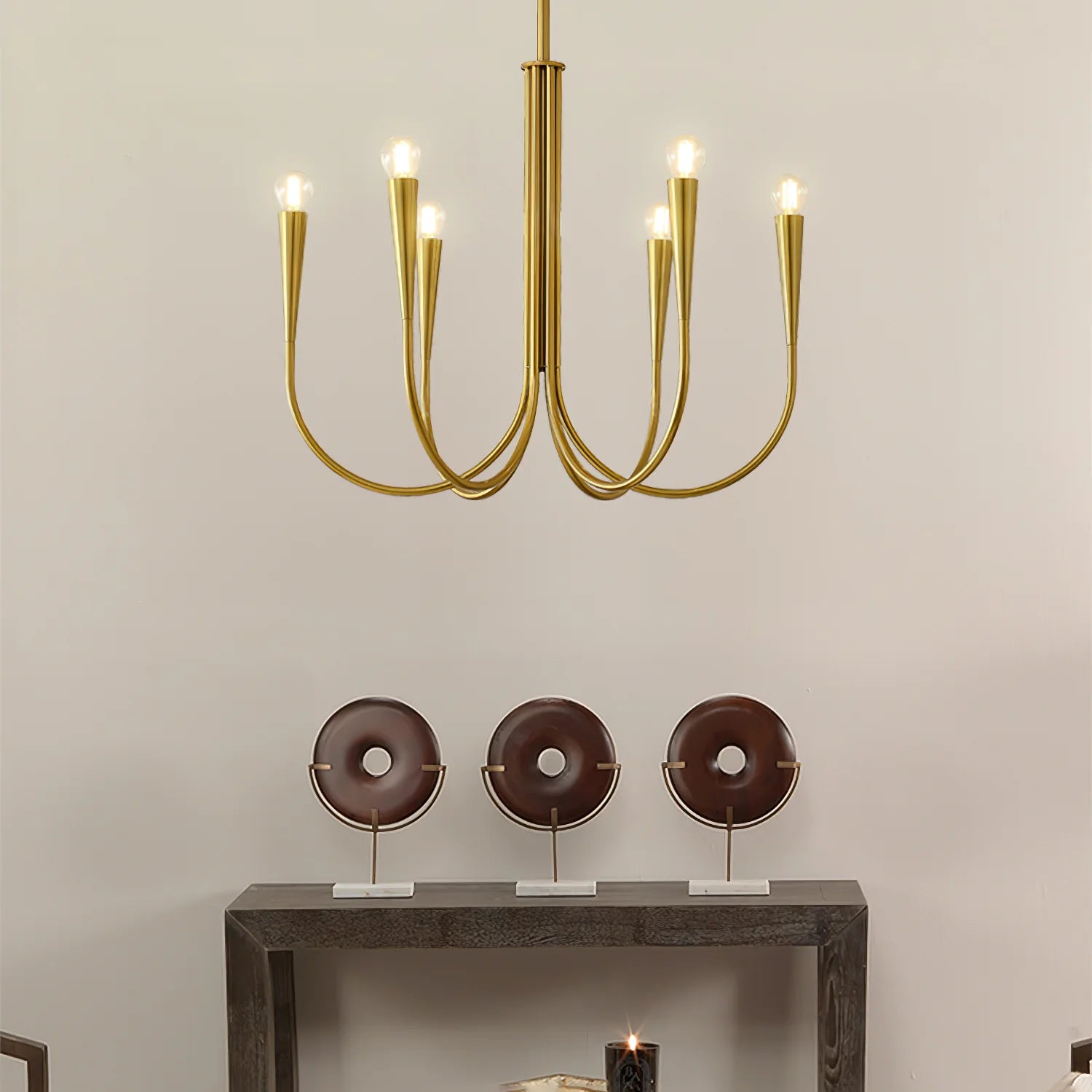 Swoop Arm Chandelier - Yiarolight