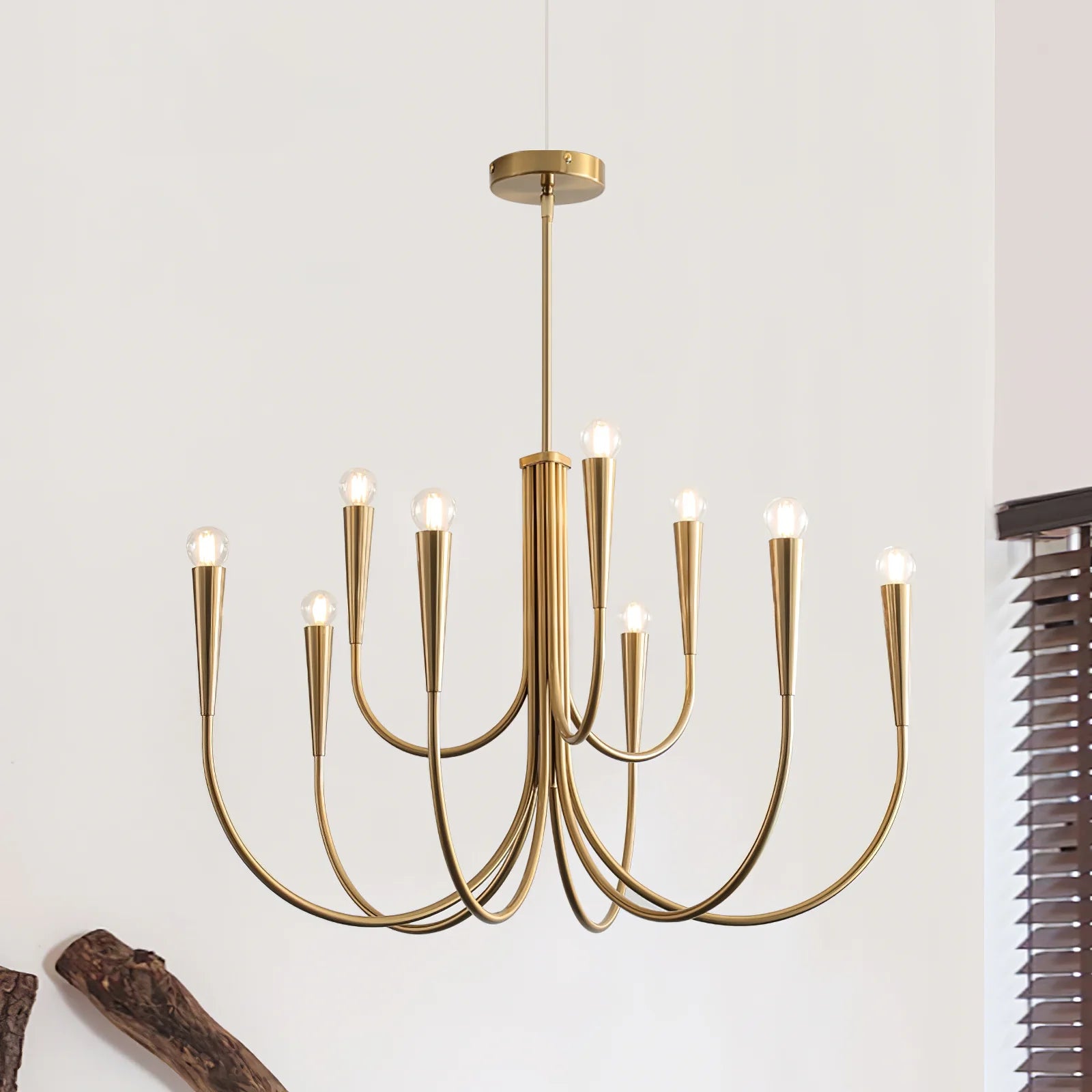 Swoop Arm Chandelier - Yiarolight