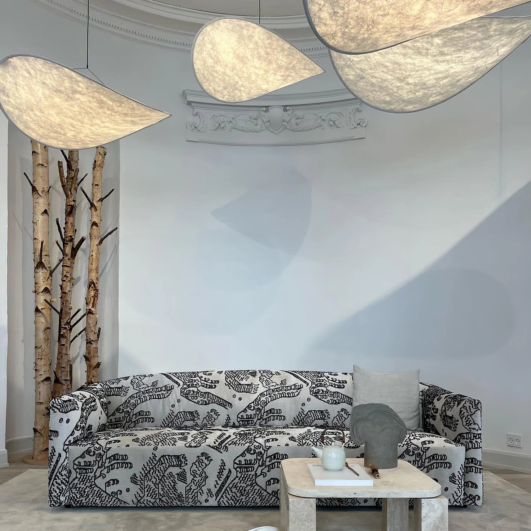 Tense Tyvek Pendant Lamp - Yiarolight