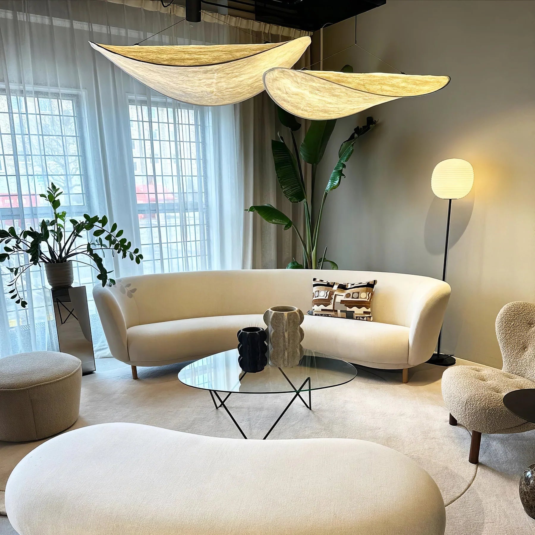Tense Tyvek Pendant Lamp - Yiarolight