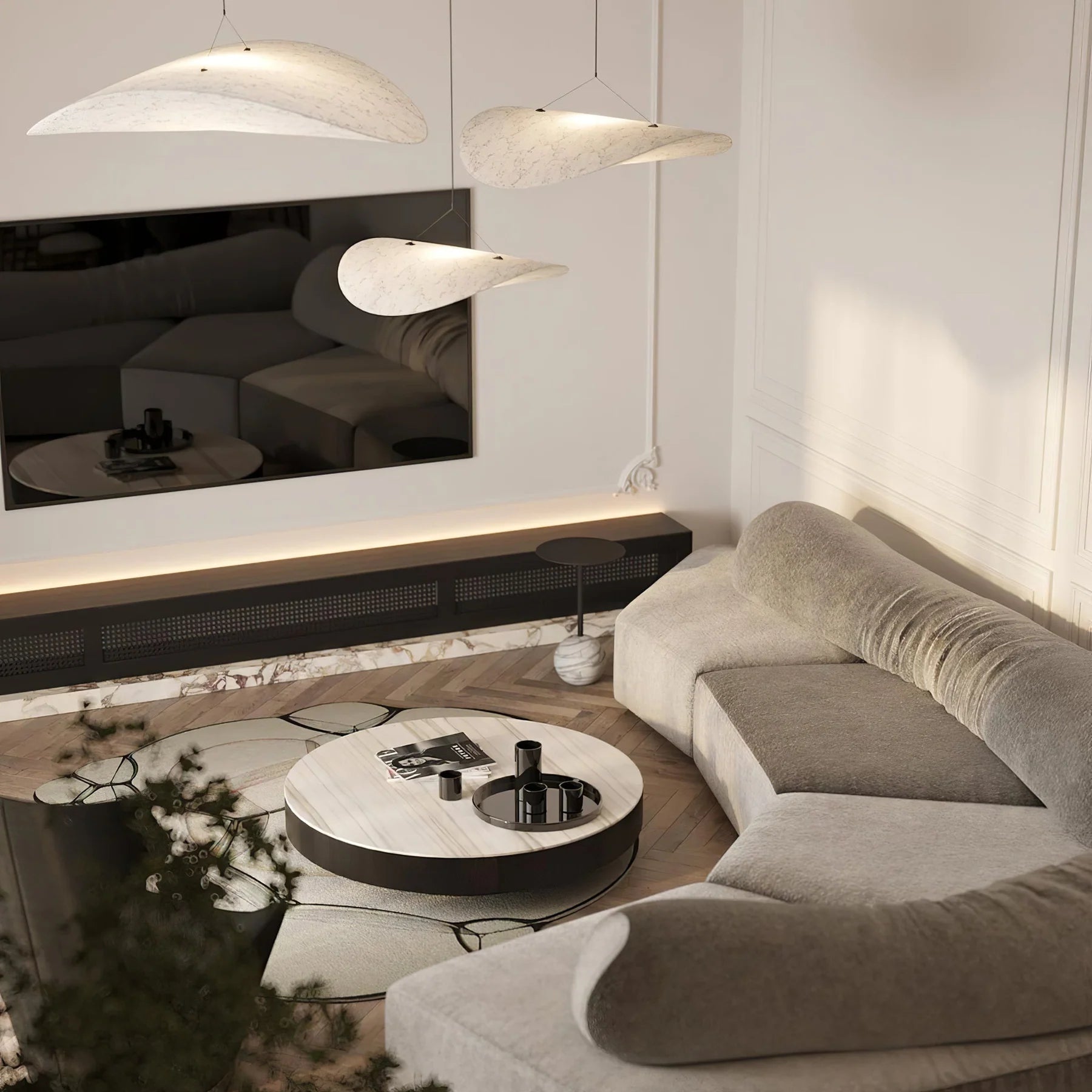 Tense Tyvek Pendant Lamp - Yiarolight
