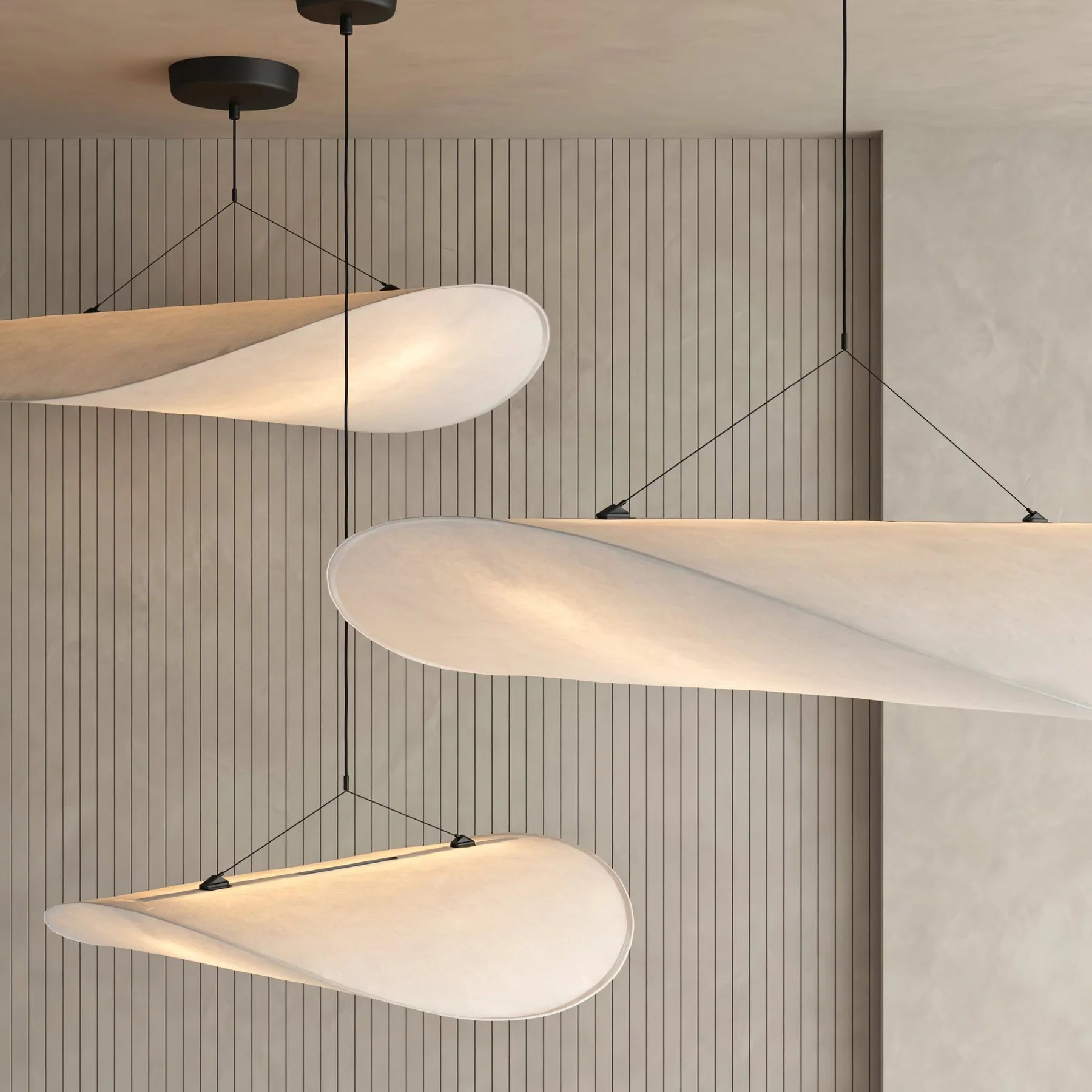 Tense Tyvek Pendant Lamp - Yiarolight