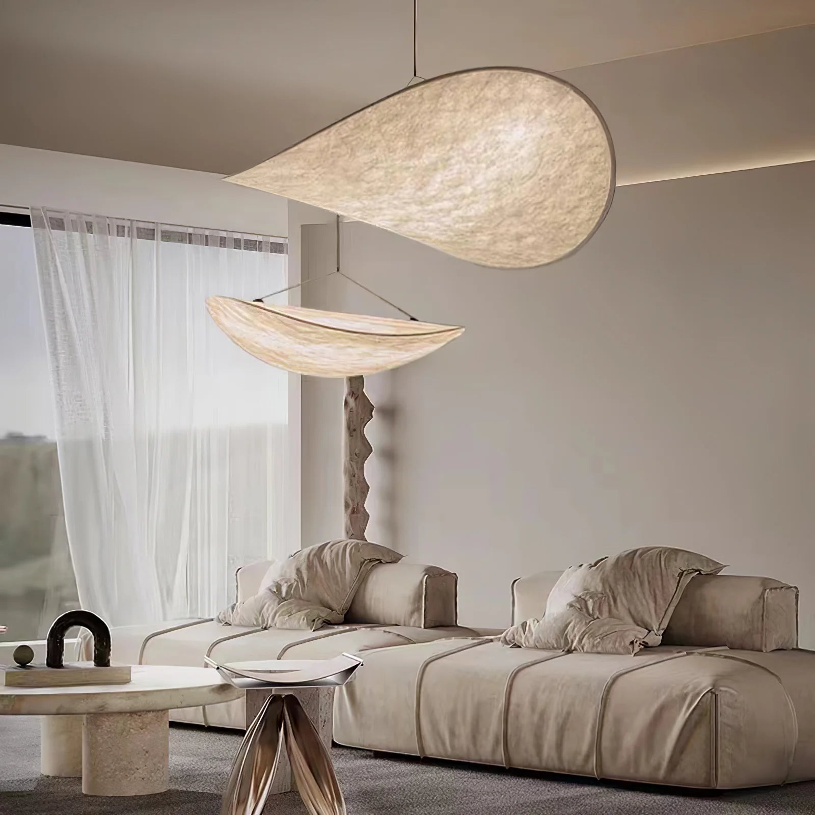Tense Tyvek Pendant Lamp - Yiarolight