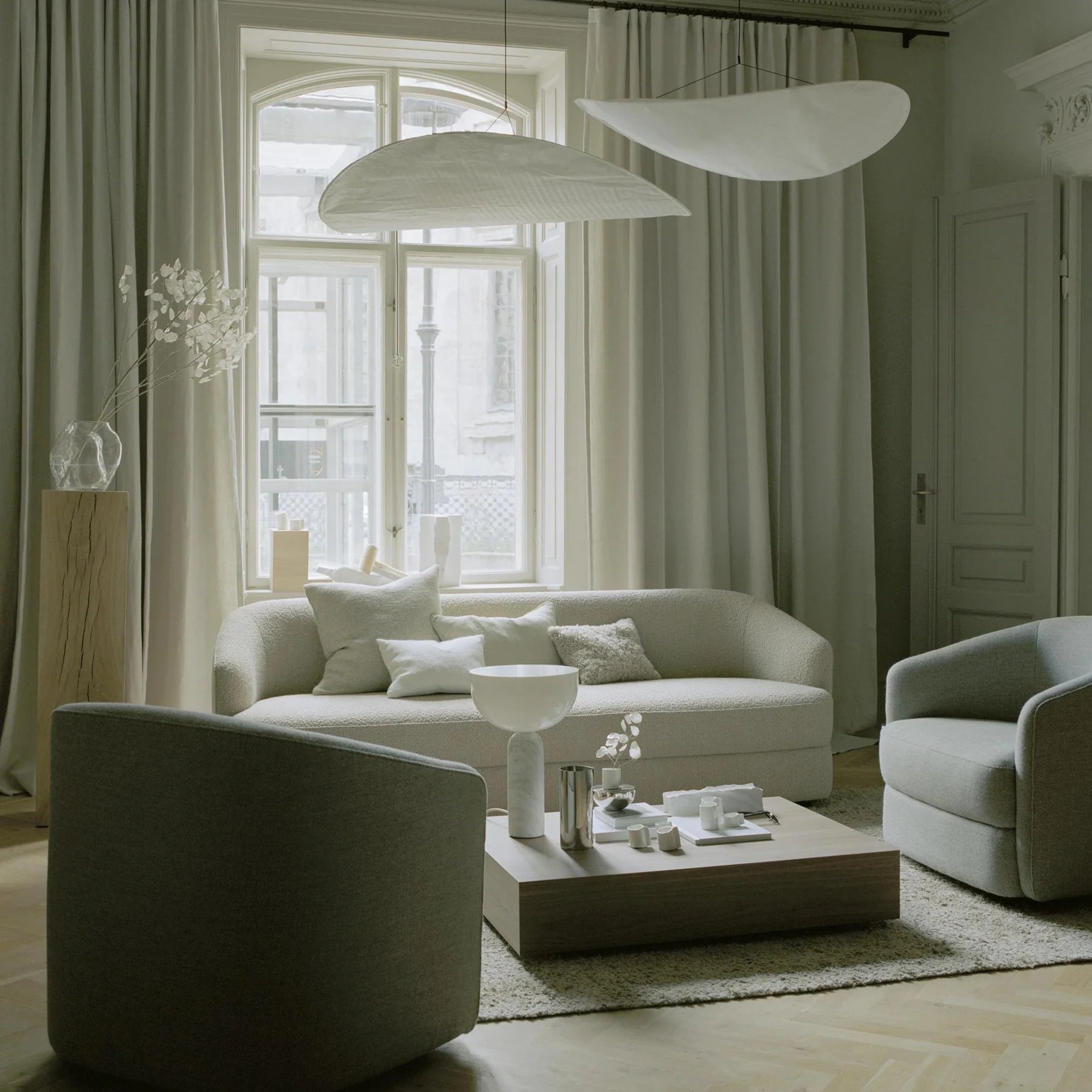 Tense Tyvek Pendant Lamp - Yiarolight