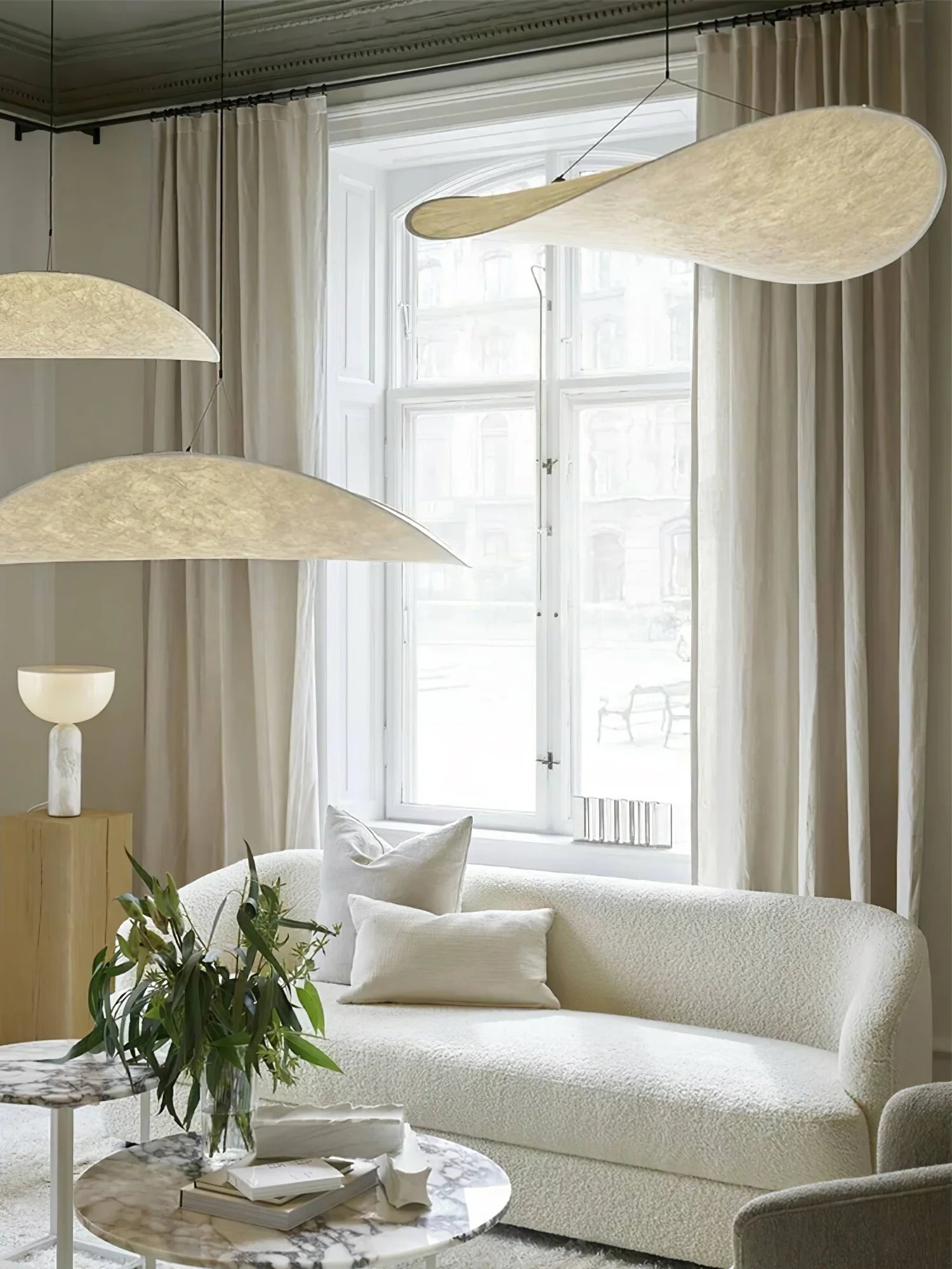 Tense Tyvek Pendant Lamp - Yiarolight