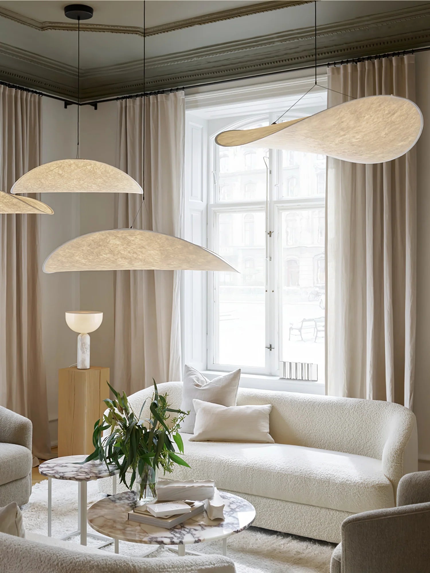 Tense Tyvek Pendant Lamp - Yiarolight