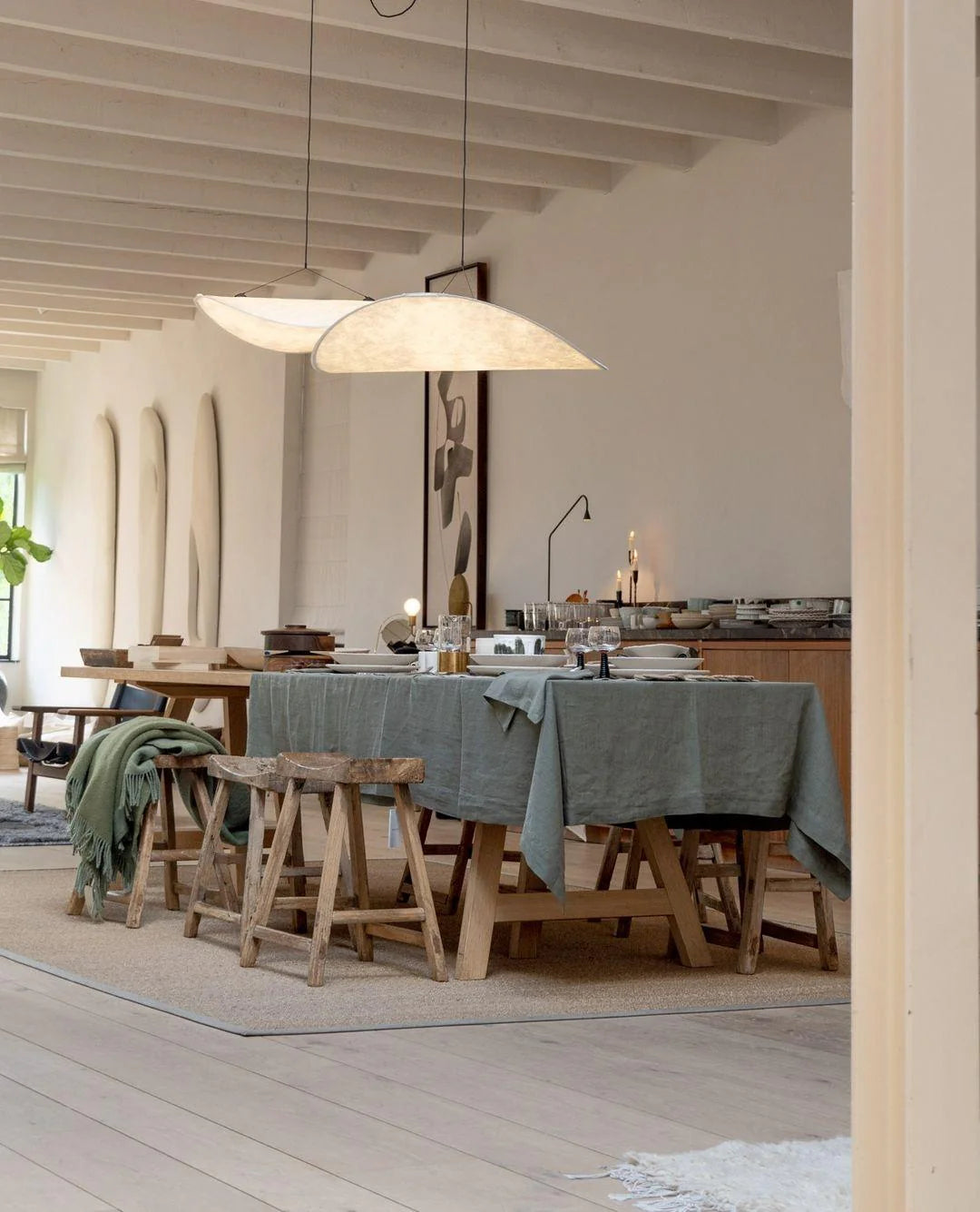 Tense Tyvek Pendant Lamp - Yiarolight