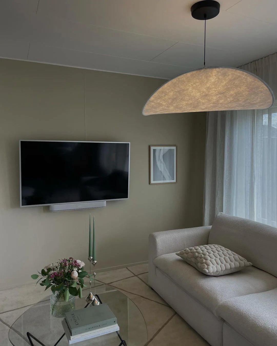 Tense Tyvek Pendant Lamp - Yiarolight
