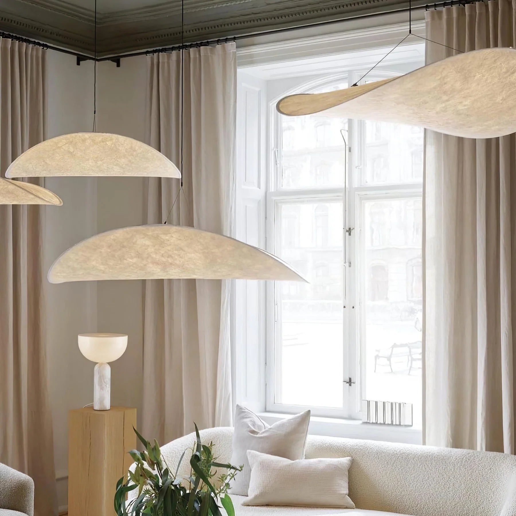 Tense Tyvek Pendant Lamp - Yiarolight