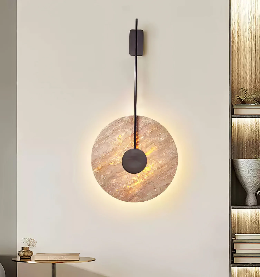 Travertine Disc Wall Lamp - Yiarolight