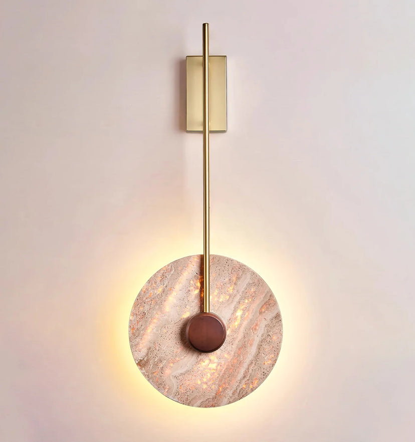 Travertine Disc Wall Lamp - Yiarolight