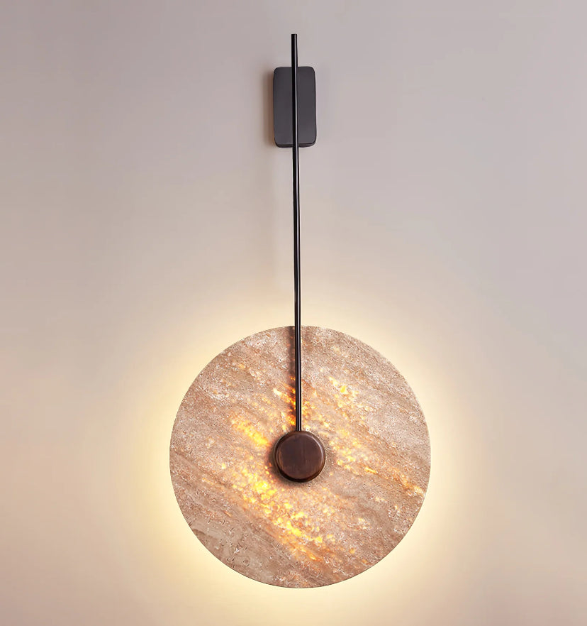 Travertine Disc Wall Lamp - Yiarolight