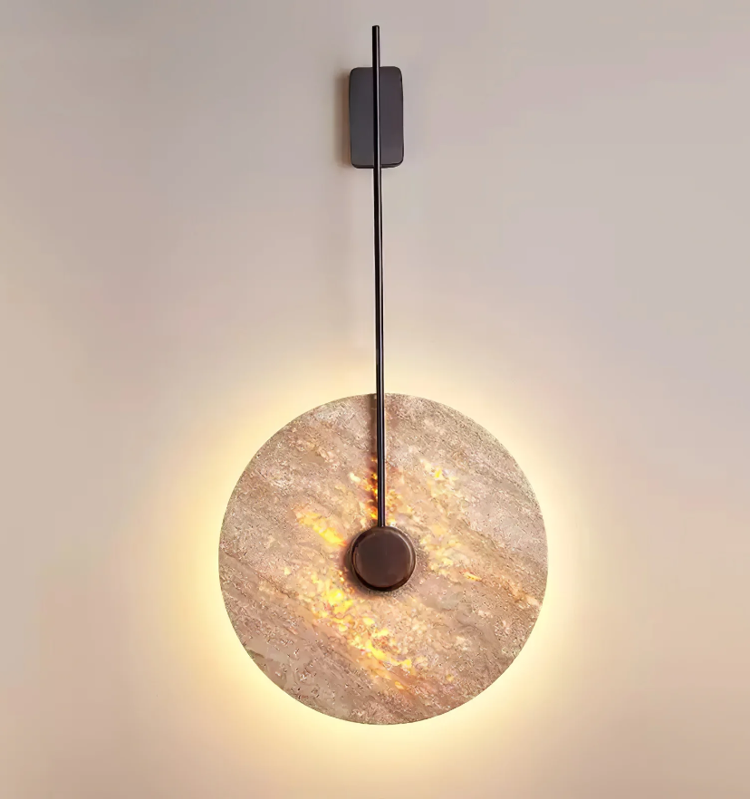 Travertine Disc Wall Lamp - Yiarolight