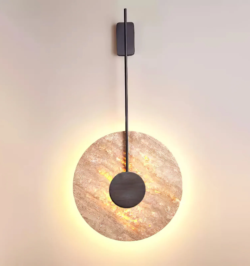 Travertine Disc Wall Lamp - Yiarolight