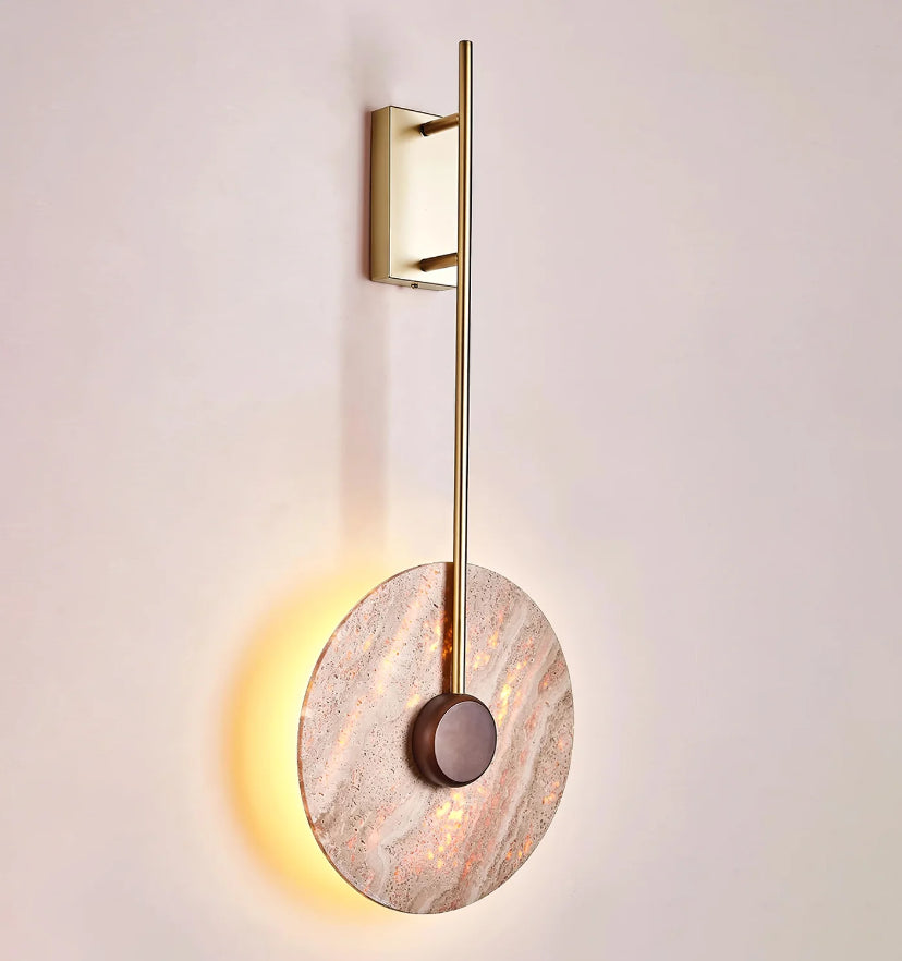 Travertine Disc Wall Lamp - Yiarolight